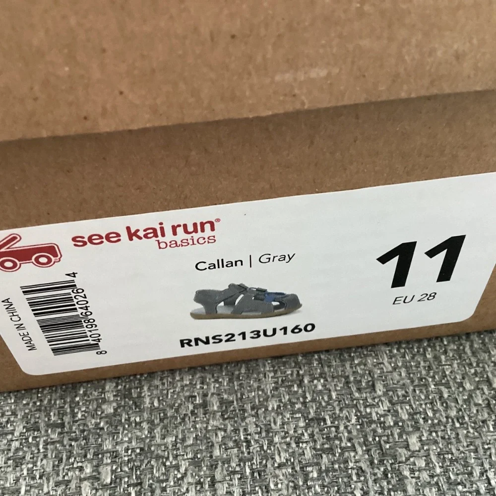 See Kai Run Kids' Callan Sandal (Walker), size 11 M